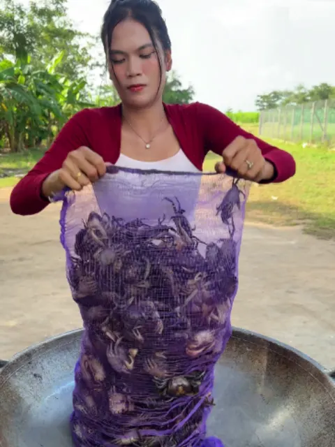 Cooking stir fried crab and eat recipe